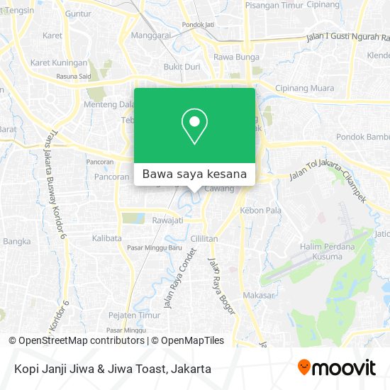 Peta Kopi Janji Jiwa & Jiwa Toast
