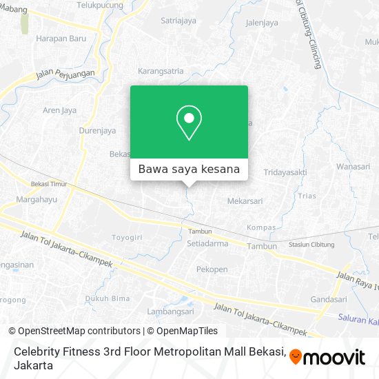 Peta Celebrity Fitness 3rd Floor Metropolitan Mall Bekasi