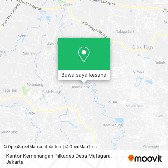 Peta Kantor Kemenangan Pilkades Desa Matagara