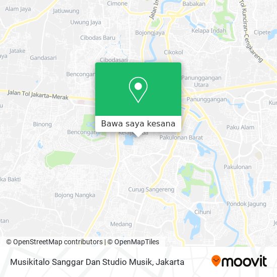 Peta Musikitalo Sanggar Dan Studio Musik