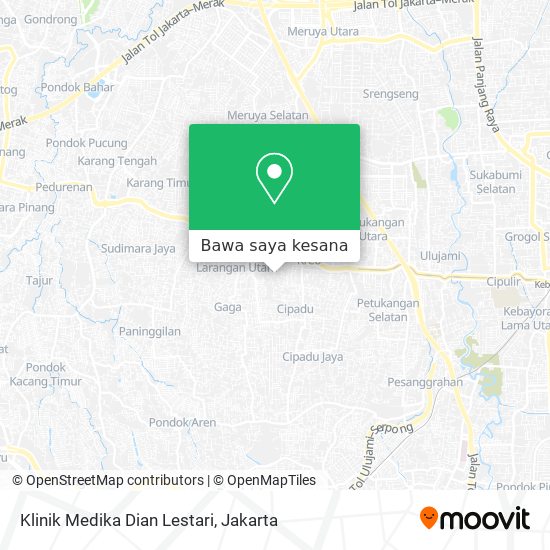 Peta Klinik Medika Dian Lestari