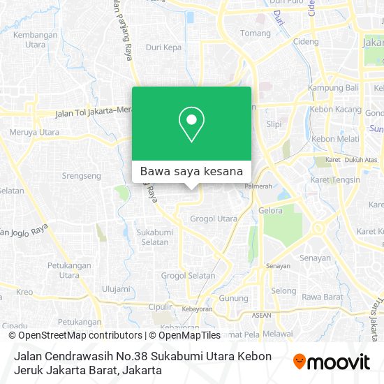 Peta Jalan Cendrawasih No.38 Sukabumi Utara Kebon Jeruk Jakarta Barat