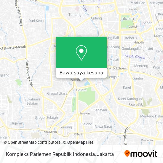 Peta Kompleks Parlemen Republik Indonesia