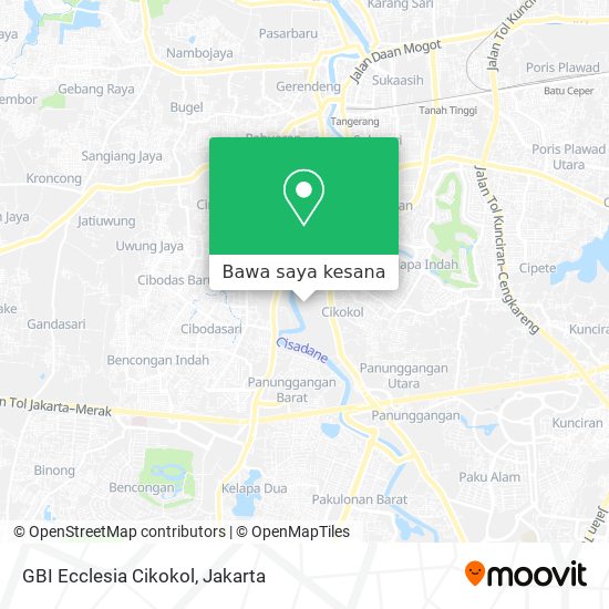 Peta GBI Ecclesia Cikokol