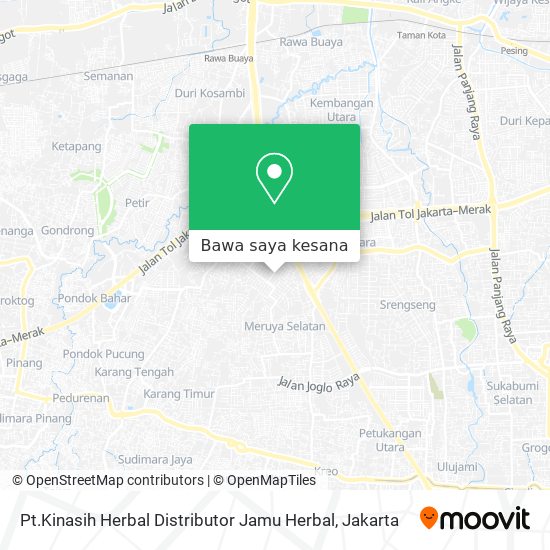 Peta Pt.Kinasih Herbal Distributor Jamu Herbal
