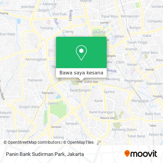 Peta Panin Bank Sudirman Park