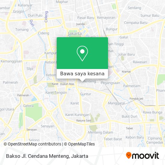Peta Bakso Jl. Cendana Menteng