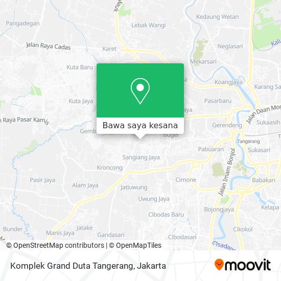 Peta Komplek Grand Duta Tangerang