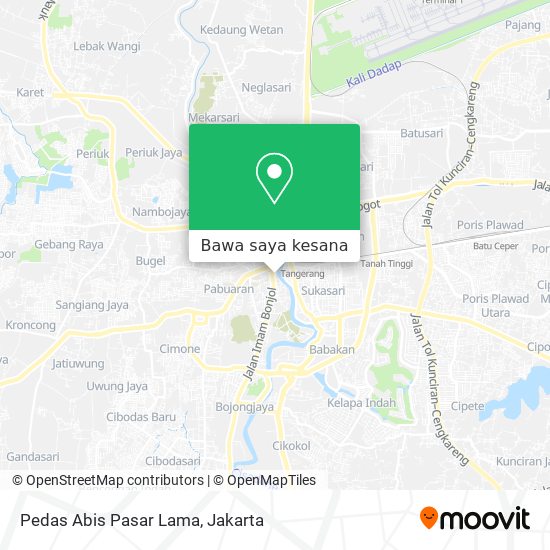 Peta Pedas Abis Pasar Lama