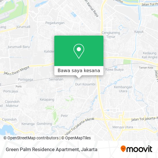Peta Green Palm Residence Apartment
