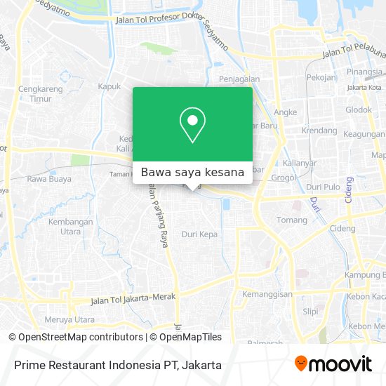 Peta Prime Restaurant Indonesia PT