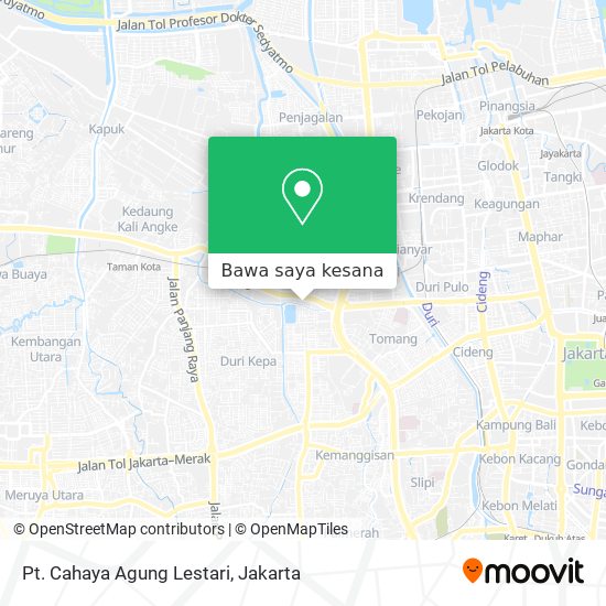 Peta Pt. Cahaya Agung Lestari