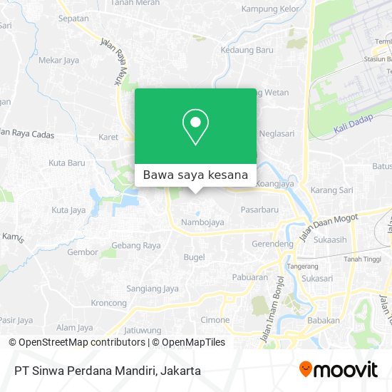 Peta PT Sinwa Perdana Mandiri