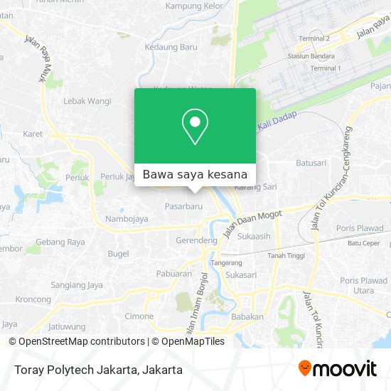 Peta Toray Polytech Jakarta