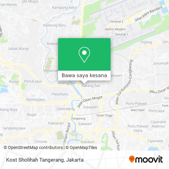 Peta Kost Sholihah Tangerang