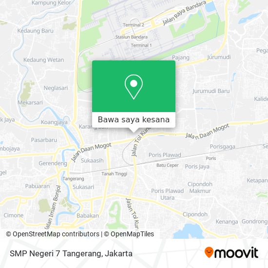 Peta SMP Negeri 7 Tangerang