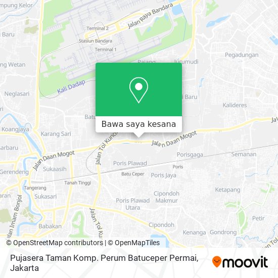 Peta Pujasera Taman Komp. Perum Batuceper Permai