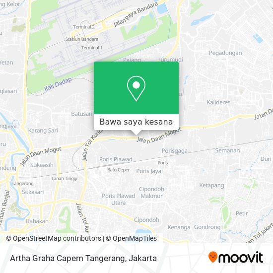 Peta Artha Graha Capem Tangerang