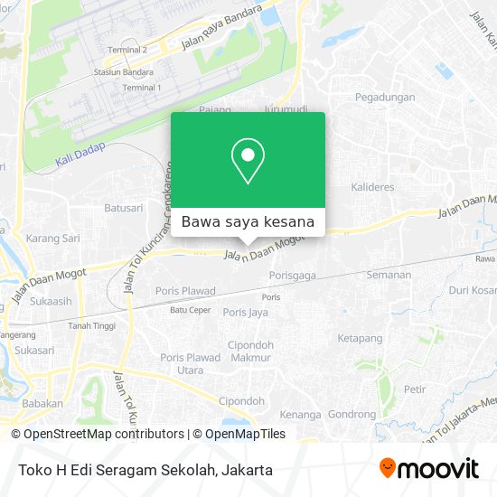 Peta Toko H Edi Seragam Sekolah