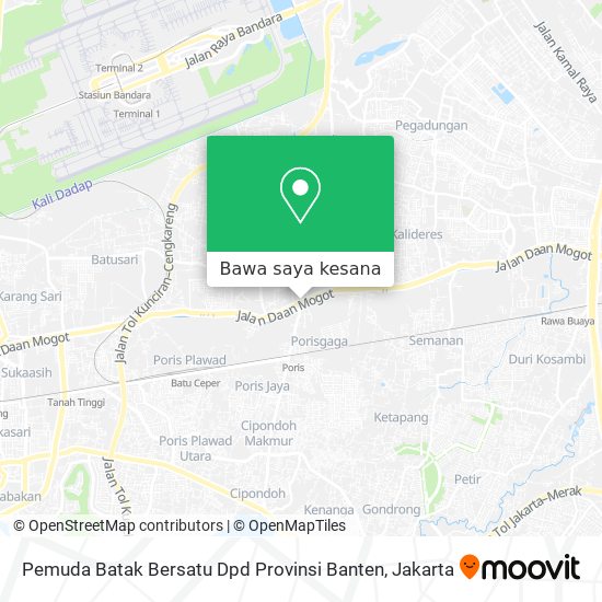 Peta Pemuda Batak Bersatu Dpd Provinsi Banten