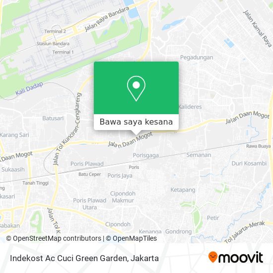 Peta Indekost Ac Cuci Green Garden
