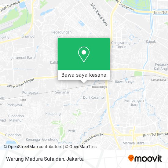 Peta Warung Madura Sufaidah