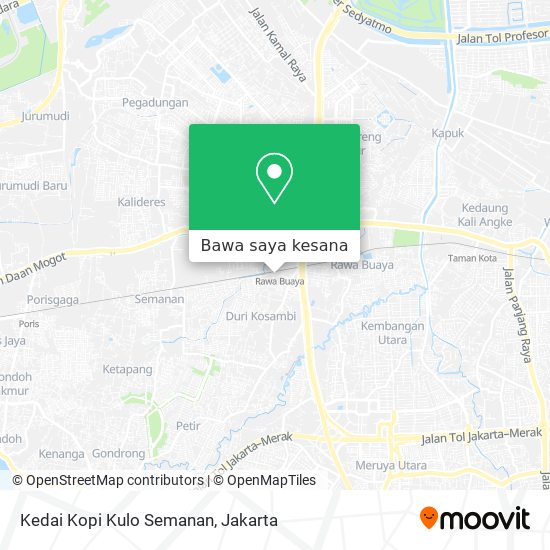 Peta Kedai Kopi Kulo Semanan