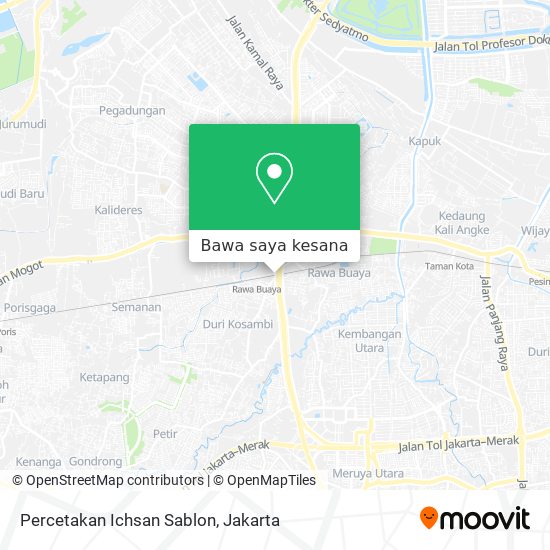 Peta Percetakan Ichsan Sablon