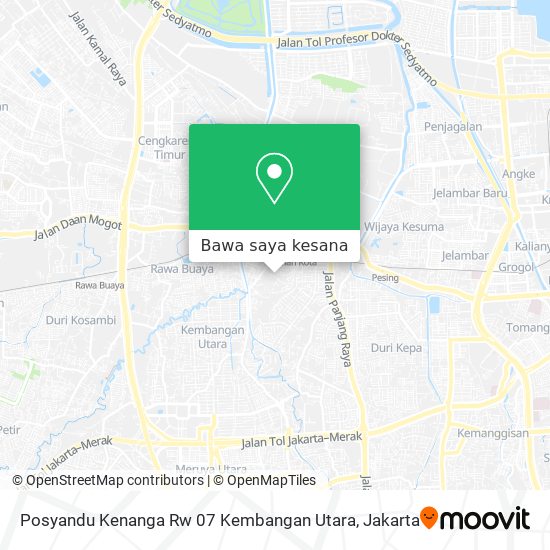 Peta Posyandu Kenanga Rw 07 Kembangan Utara