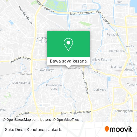 Peta Suku Dinas Kehutanan