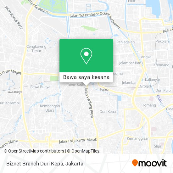 Peta Biznet Branch Duri Kepa
