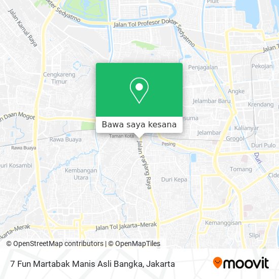 Peta 7 Fun Martabak Manis Asli Bangka