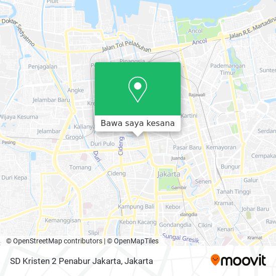 Peta SD Kristen 2 Penabur Jakarta