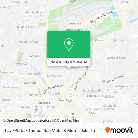 Peta Lay /Purba/ Tambal Ban Mobil & Motor