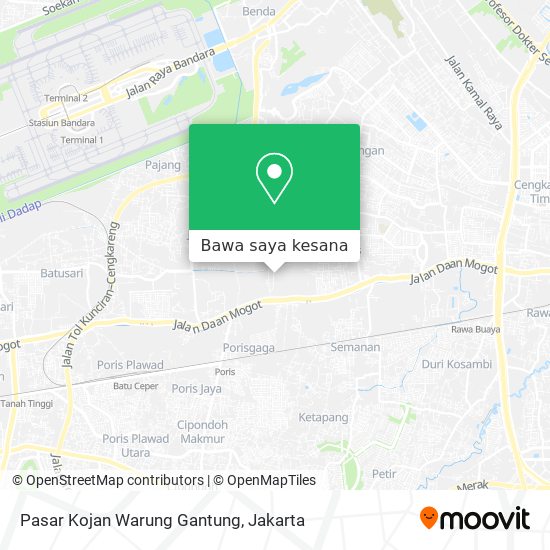 Peta Pasar Kojan Warung Gantung