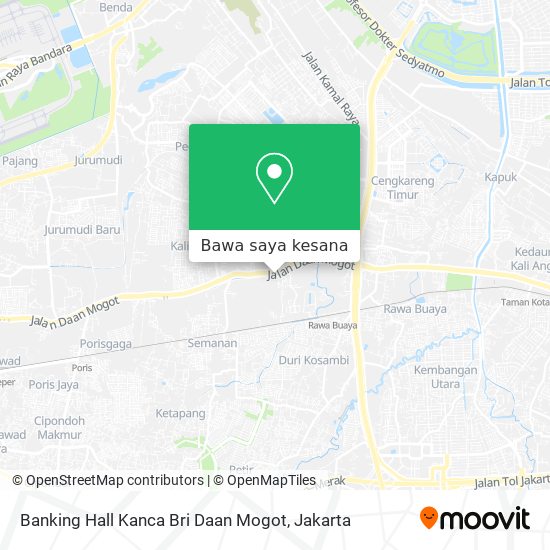 Peta Banking Hall Kanca Bri Daan Mogot