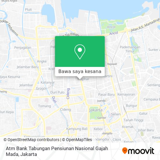 Peta Atm Bank Tabungan Pensiunan Nasional Gajah Mada