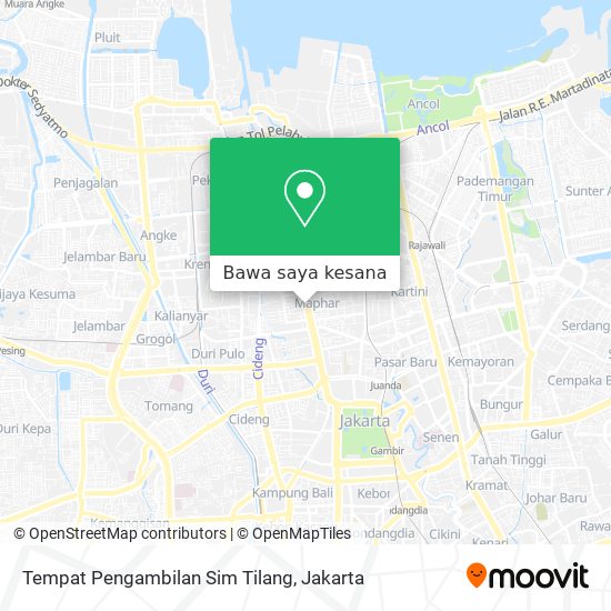 Peta Tempat Pengambilan Sim Tilang