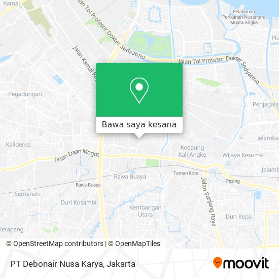 Peta PT Debonair Nusa Karya