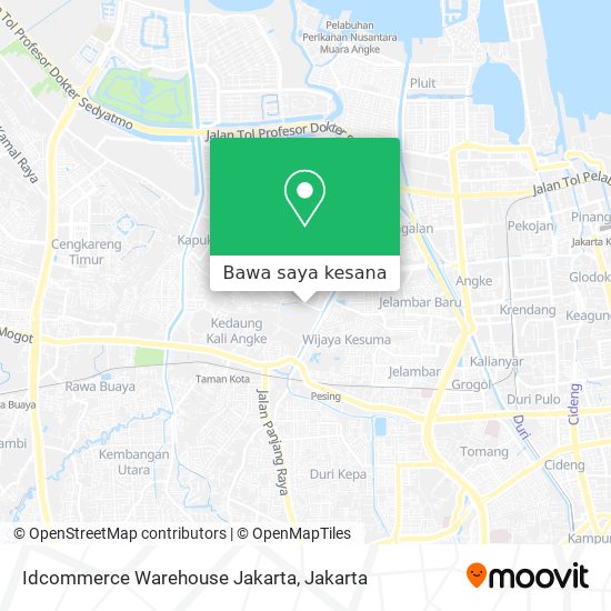 Peta Idcommerce Warehouse Jakarta