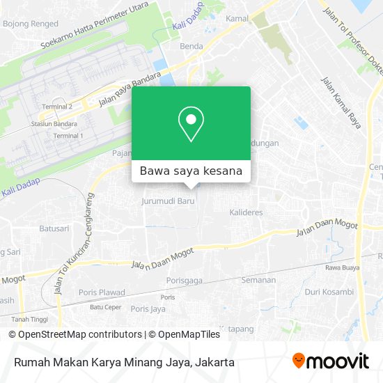 Peta Rumah Makan Karya Minang Jaya