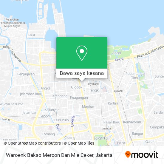 Peta Waroenk Bakso Mercon Dan Mie Ceker