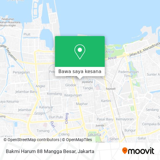 Peta Bakmi Harum 88 Mangga Besar