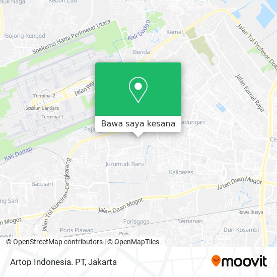 Peta Artop Indonesia. PT