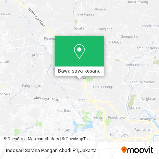Peta Indosari Sarana Pangan Abadi PT