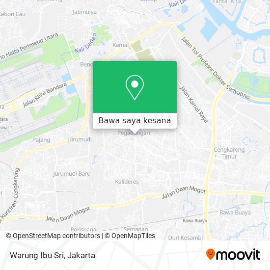 Peta Warung Ibu Sri