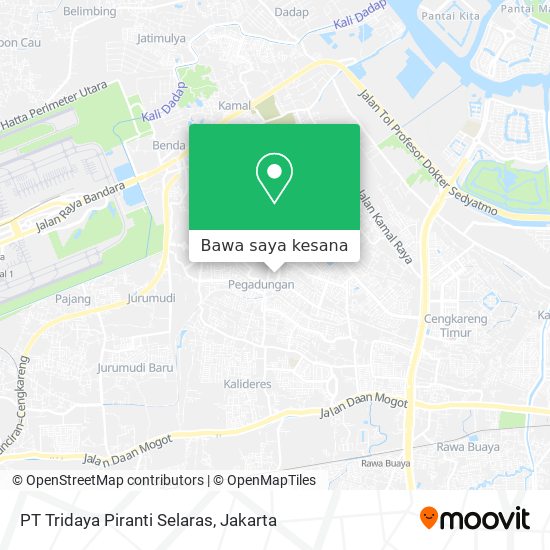 Peta PT Tridaya Piranti Selaras
