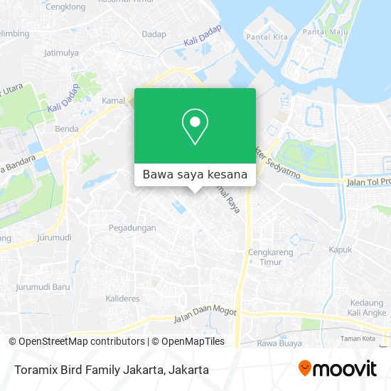 Peta Toramix Bird Family Jakarta