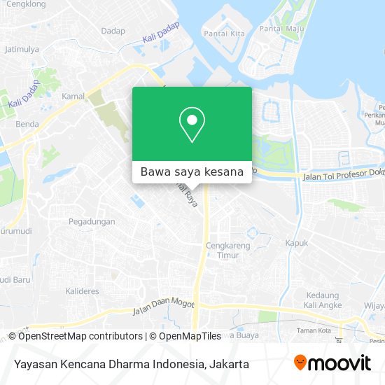 Peta Yayasan Kencana Dharma Indonesia