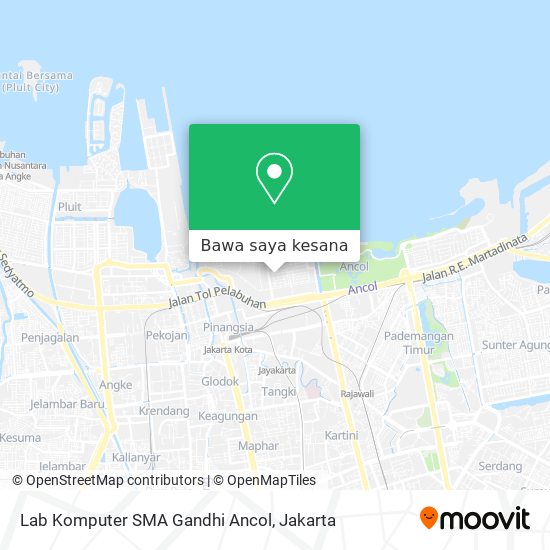 Peta Lab Komputer SMA Gandhi Ancol